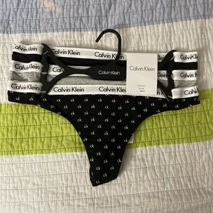 Calvin Klein - Logo Assorted Thongs Pack of 3